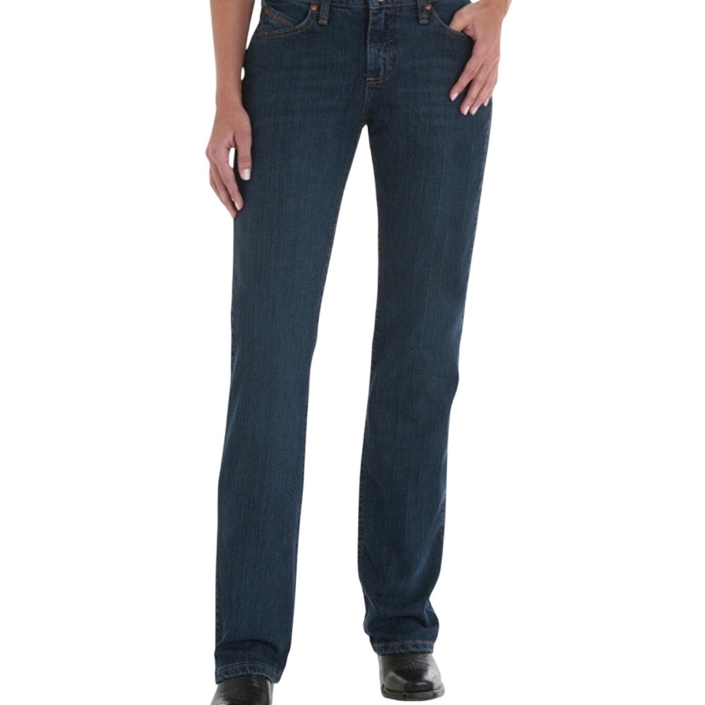 Wrangler Q-Baby Ultimate Riding Jeans Dark Wash Bootcut 5x32